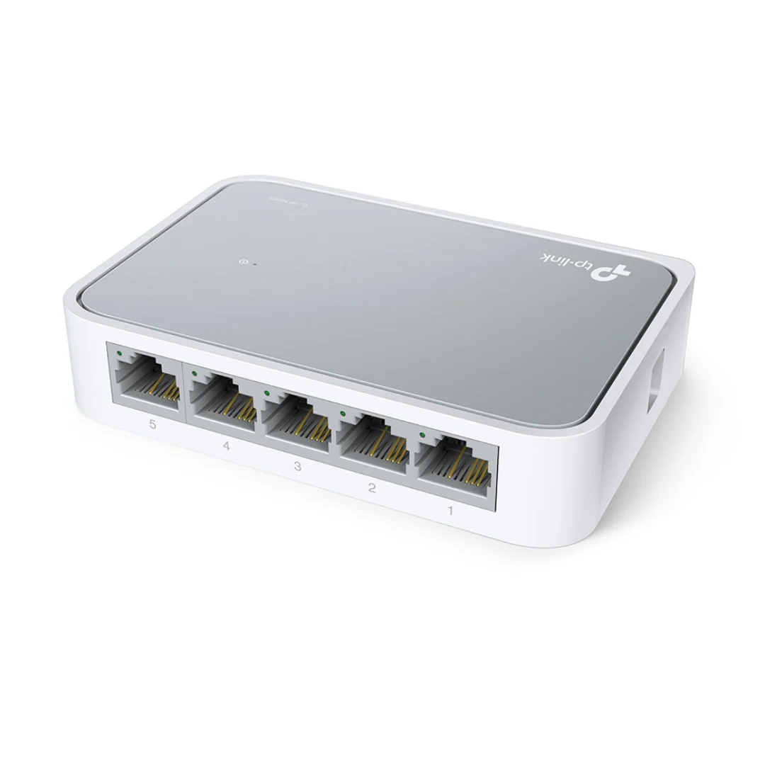 TP-Link TL-SF1005D 5-Port 10/100Mbps Plug and Play Green Ethernet Technology Desktop Switch - Image 2