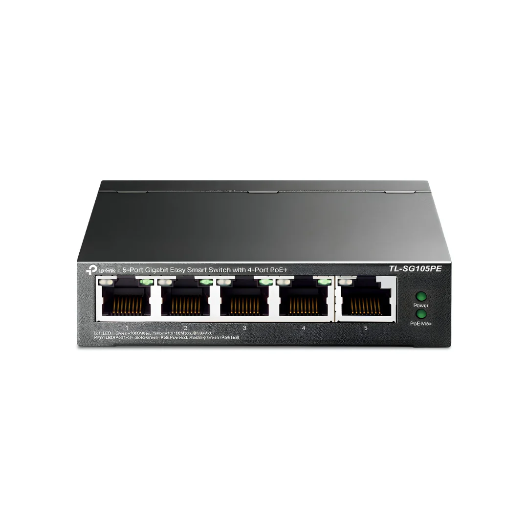 TP-Link TL-SG105PE 5-Port Gigabit Easy Smart Switch with 4-Port PoE+ Desktop Network Ethernet Switch Hub for Internet - Image 2