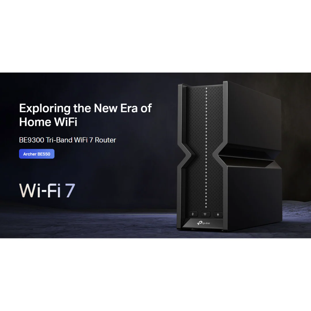 TPLink Archer BE550 BE9300 Blazing-Fast 9214 Mbps Tri-Band Wi-Fi 7 Router with HomeShield - Image 4