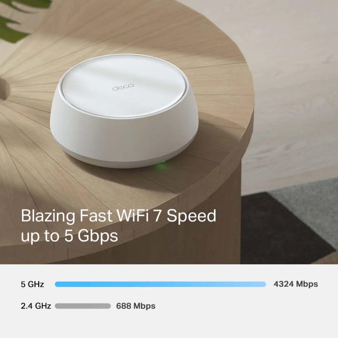 TPLink Deco BE25 BE5000 2-Pack Whole Home Mesh WiFi7 System - Image 3