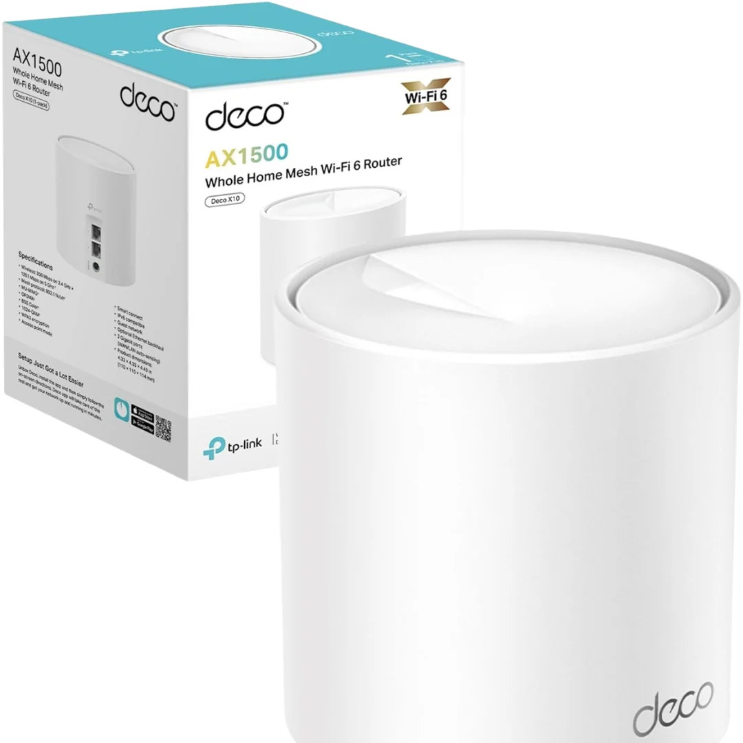TPLink Deco X10 (1-Pack) AX1500 Whole Home Mesh WiFi-6 System - Image 2