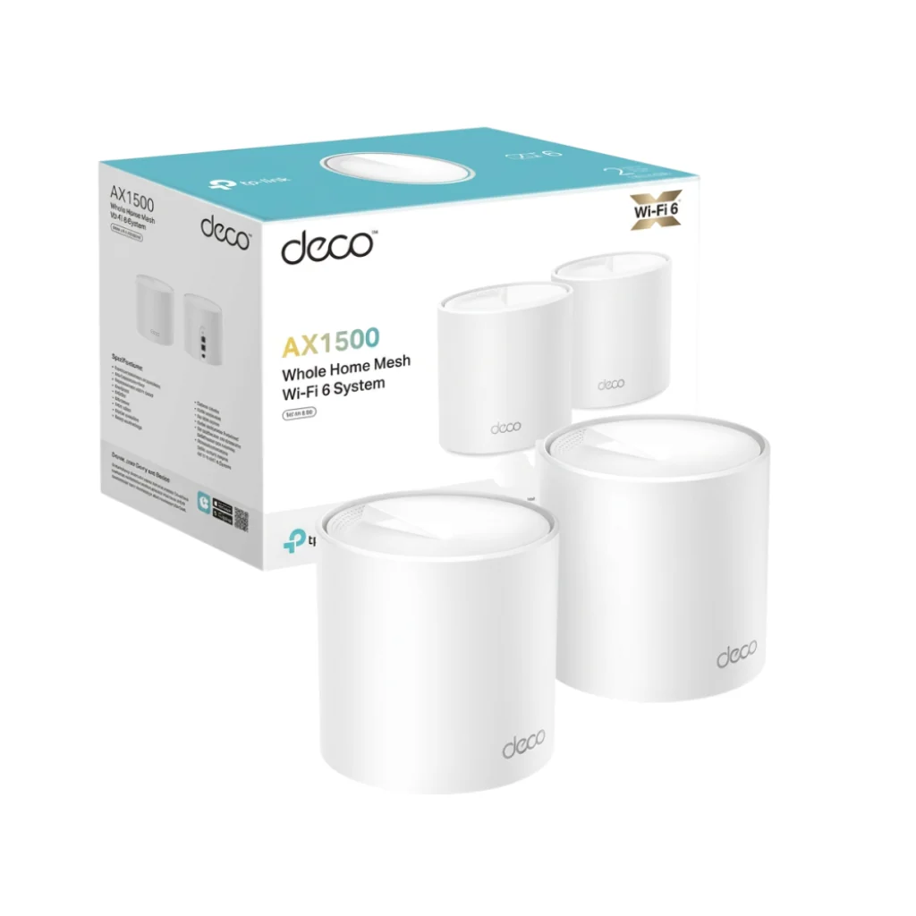 TPLink Deco X10 2-pack AX1500 Whole Home Mesh WiFi6 System - Image 2