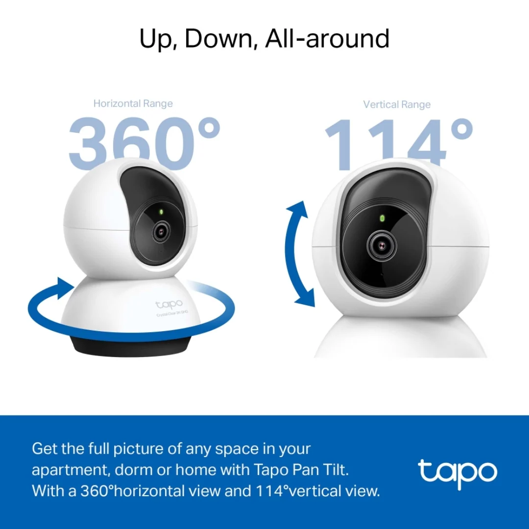 TPLink Tapo C220 2K QHD Pan/Tilt Home Security Wi-Fi Camera - Image 2