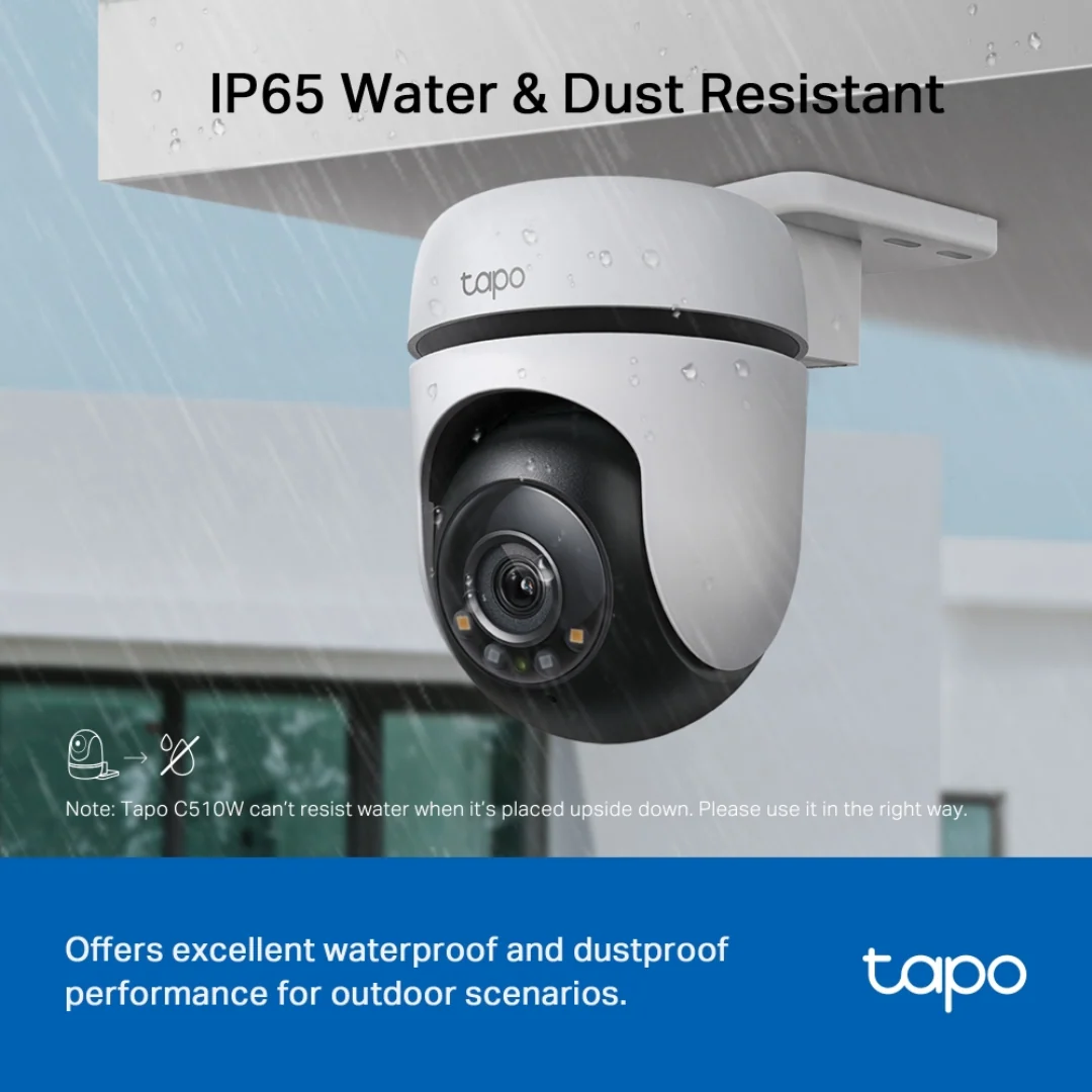 TPLink Tapo C510W 2K 3MP Outdoor Pan/Tilt Security WiFi Camera - Image 4