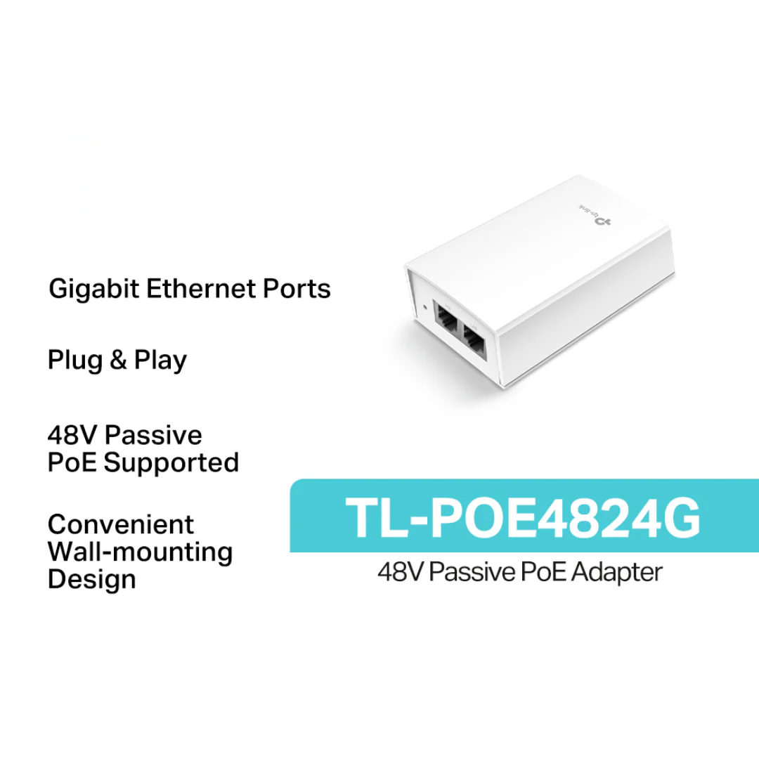 TPLink TL-POE4824G 48V Passive PoE Network Adapter - Image 4