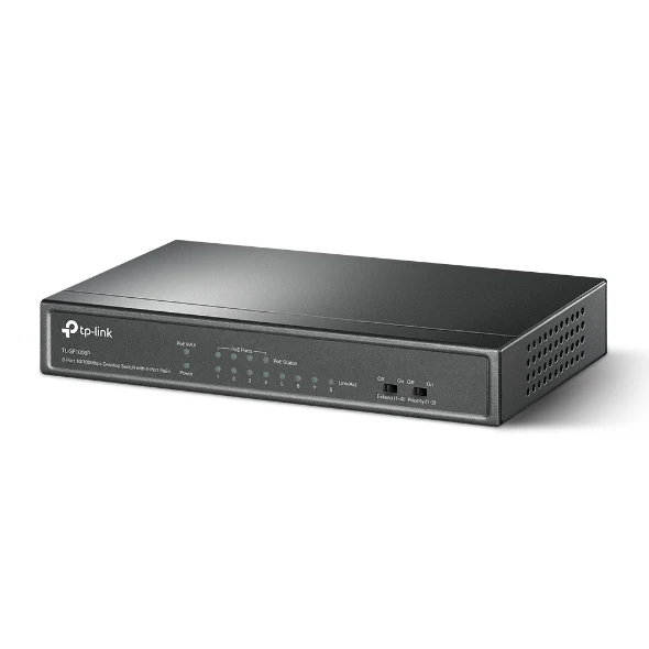 TP-Link TL-SF1008P 8-Port 10/100Mbps Desktop Switch with 4-Port PoE+