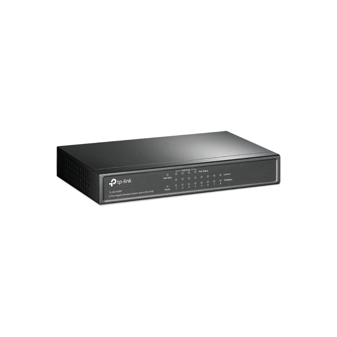 TPLink TL-SG1008P 8-Port Gigabit Desktop Switch with 4-Port PoE - Image 2