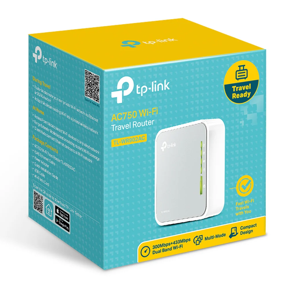 TPLink TL-WR902AC AC750 Wireless Travel Router - Image 4