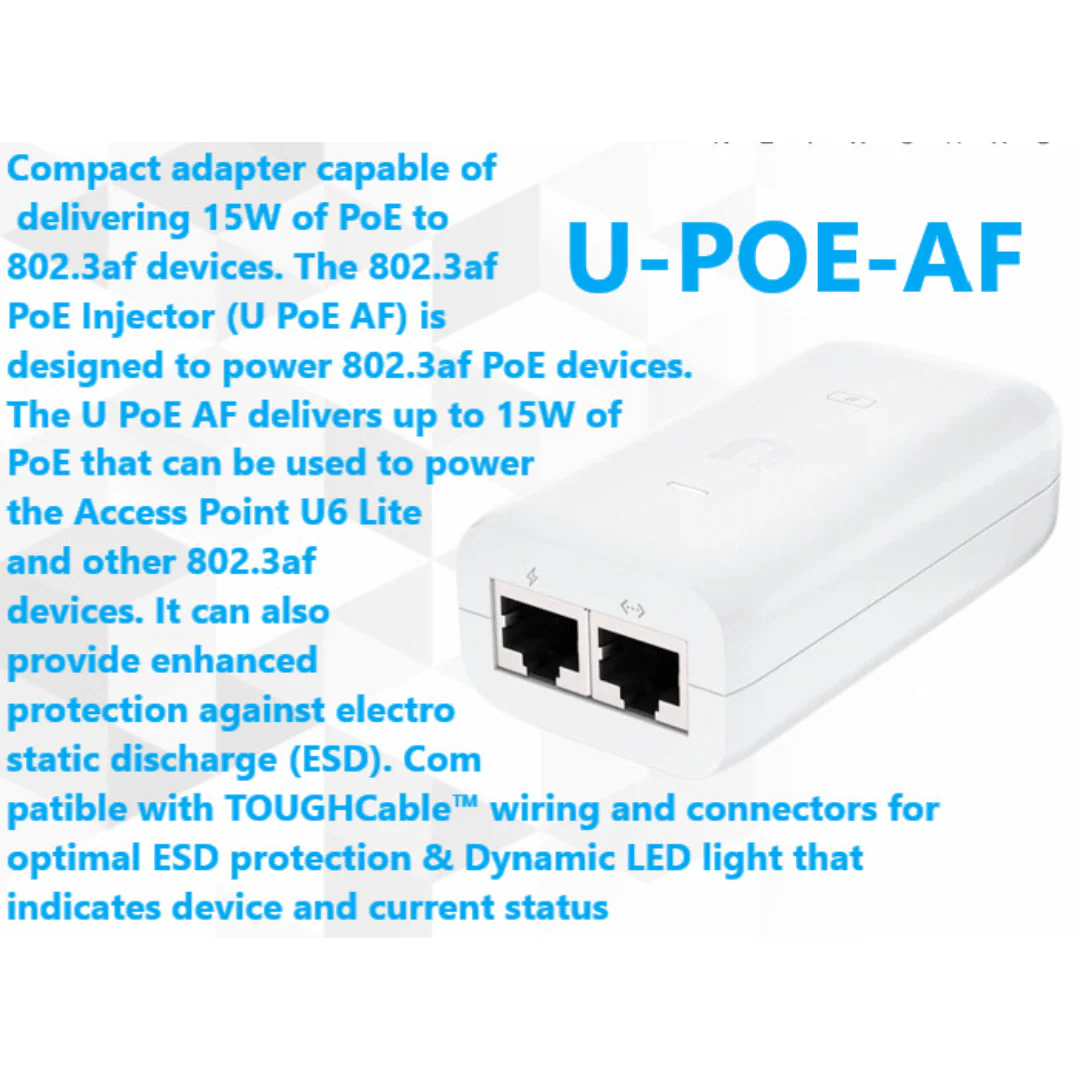 Ubiquiti U-POE-AF UniFi 802.3AF PoE Injector - Image 4
