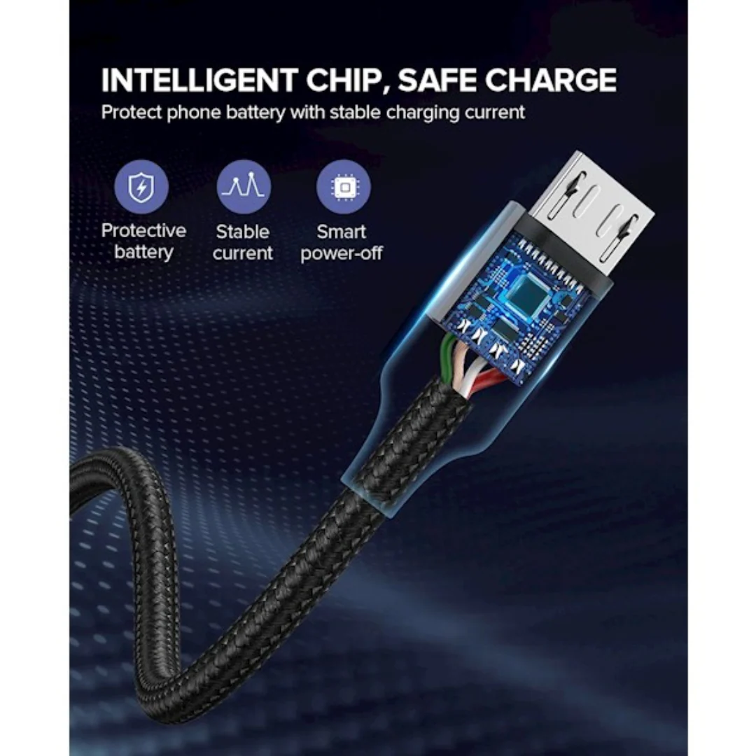 Ugreen USB-A to Micro USB Cable 1.5m Black US290/60147 - Image 4