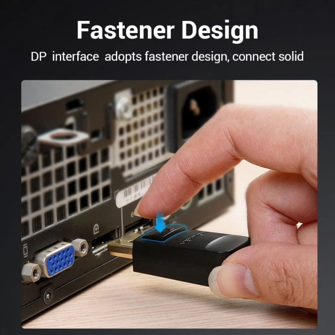 Vention Display Port to VGA Cable 1080p 60Hz 1.5mts for Computer TV Monitor Laptop Projector DP Male to VGA Male Cord HBLBG - Image 4