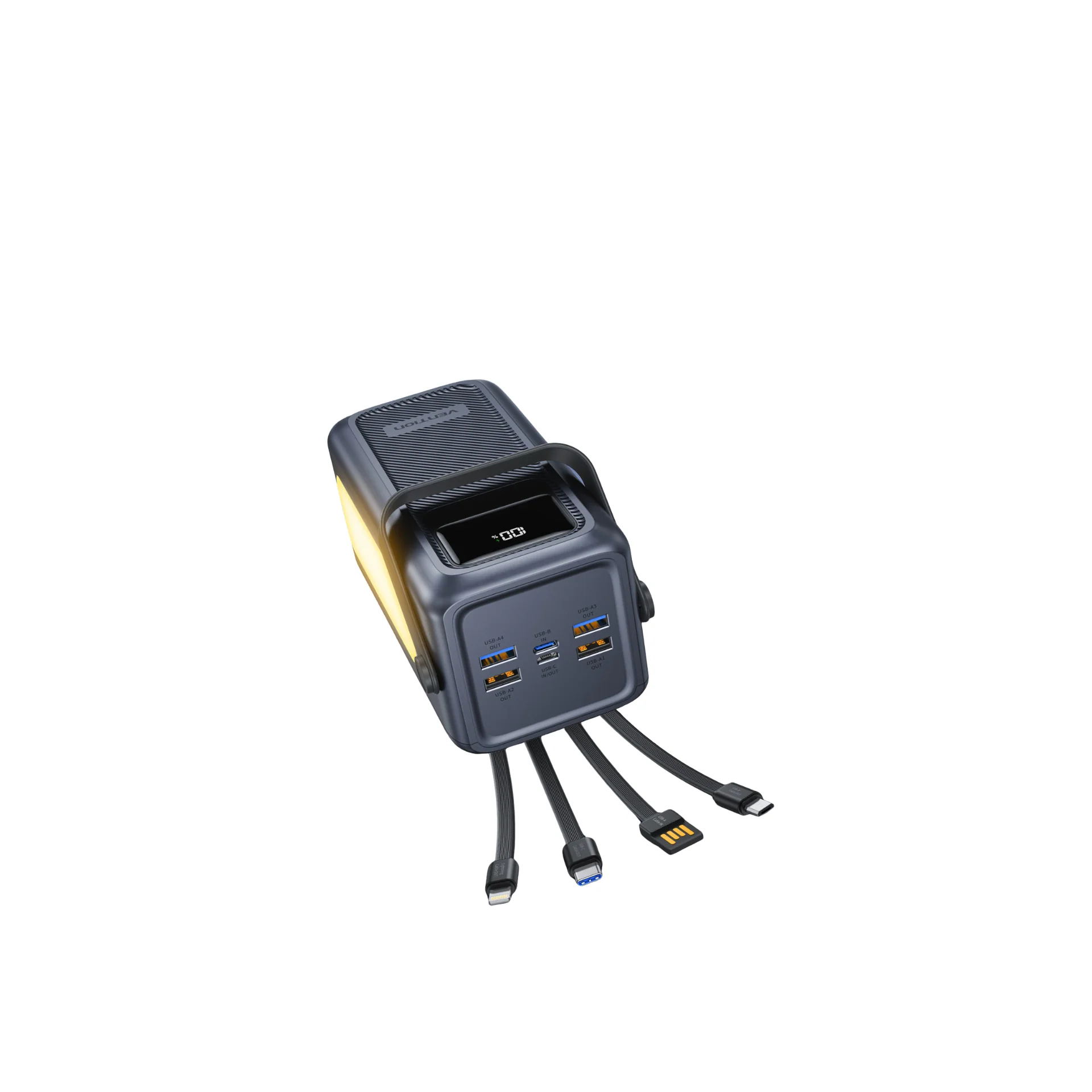 Vention FKWH0 50000mAh 22.5W USB-C/MICRO-B/USBC/USB-A LED Portable Power Station - Image 2