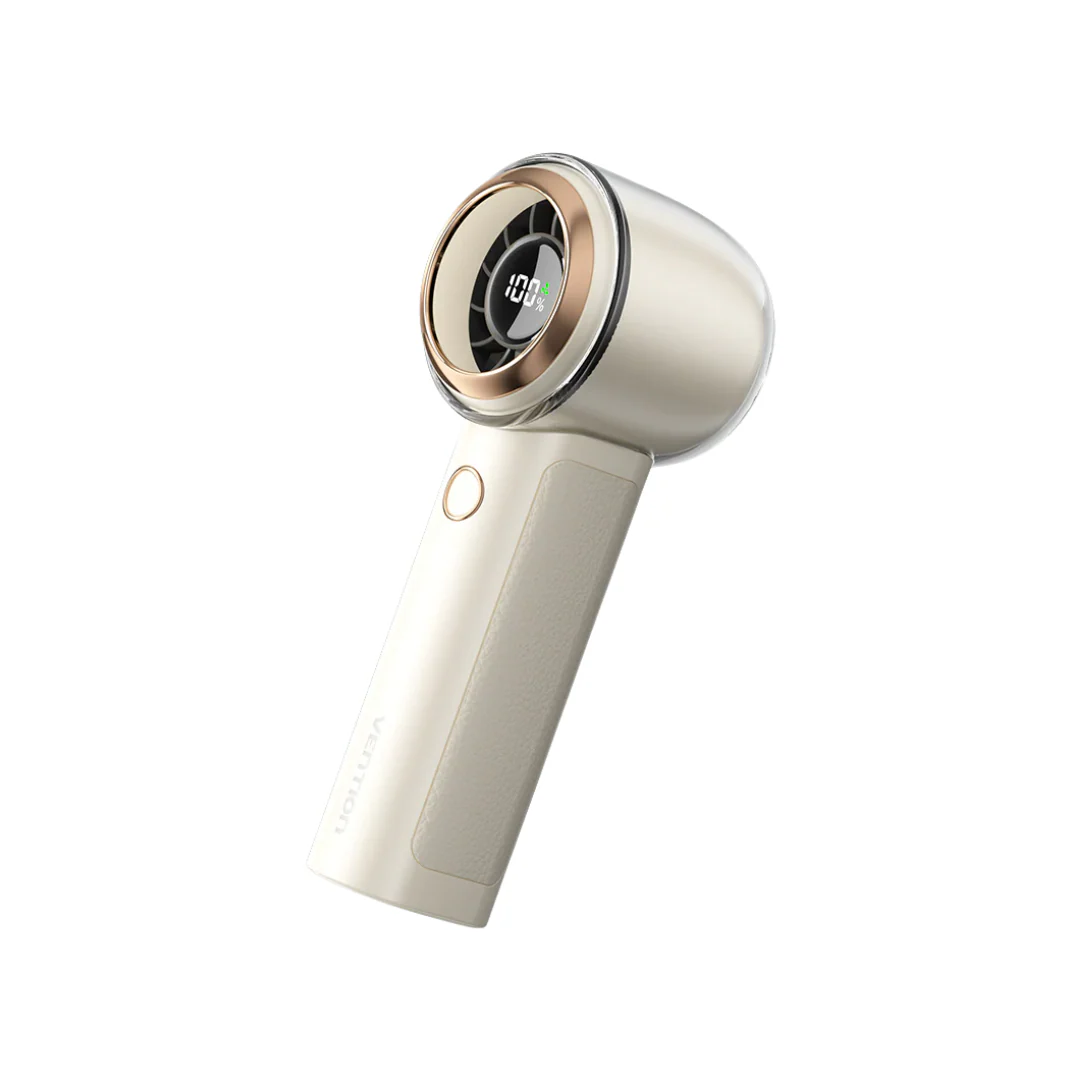 Vention Handheld High-Speed Portable Fan 13000rpm (Beige | Black) - Image 2