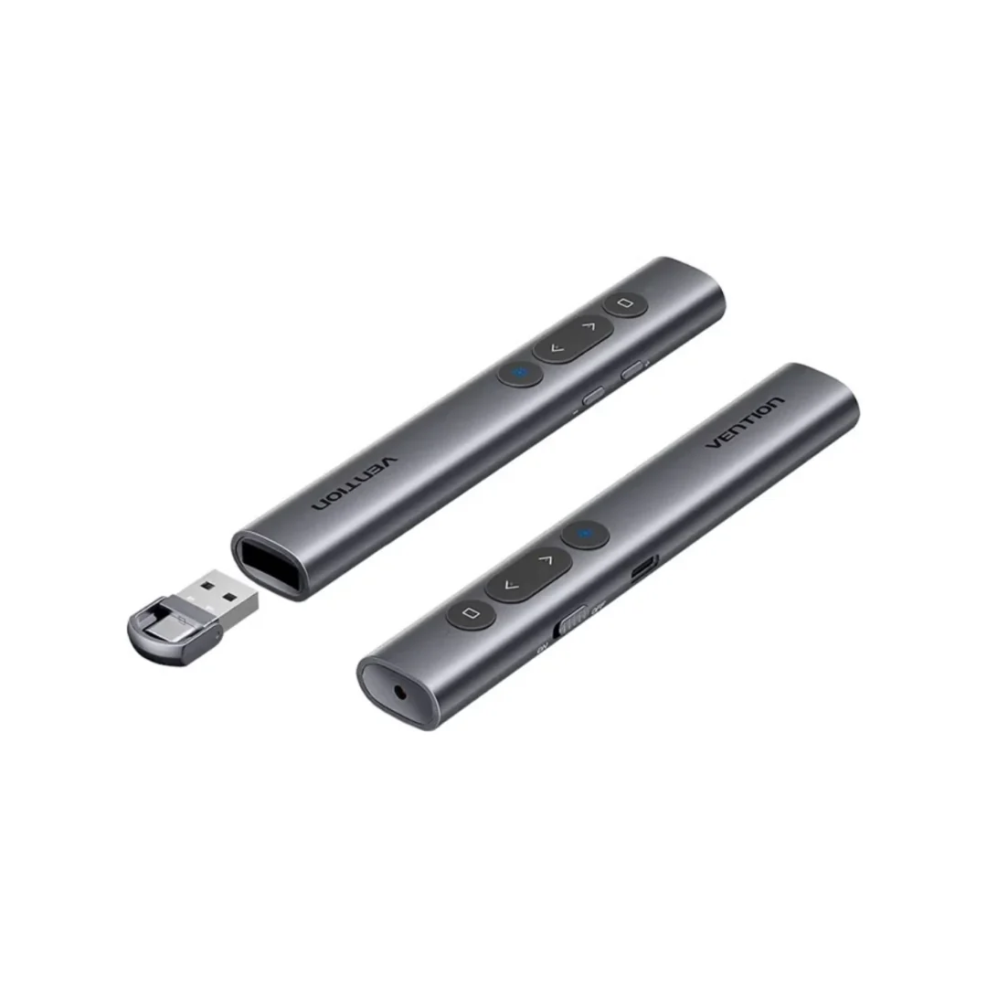 Vention Rechargeable Wireless Powerpoint Presenter Clicker with Green Laser Pointer KQJHO - Image 3
