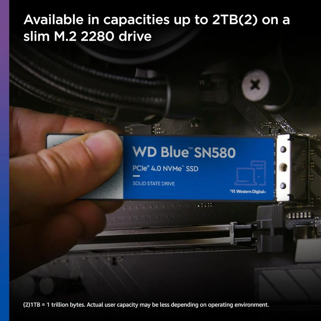 Western Digital M.2 Blue 250GB SN580 NVME SSD Gen4 WDS250G3B0E - Image 4