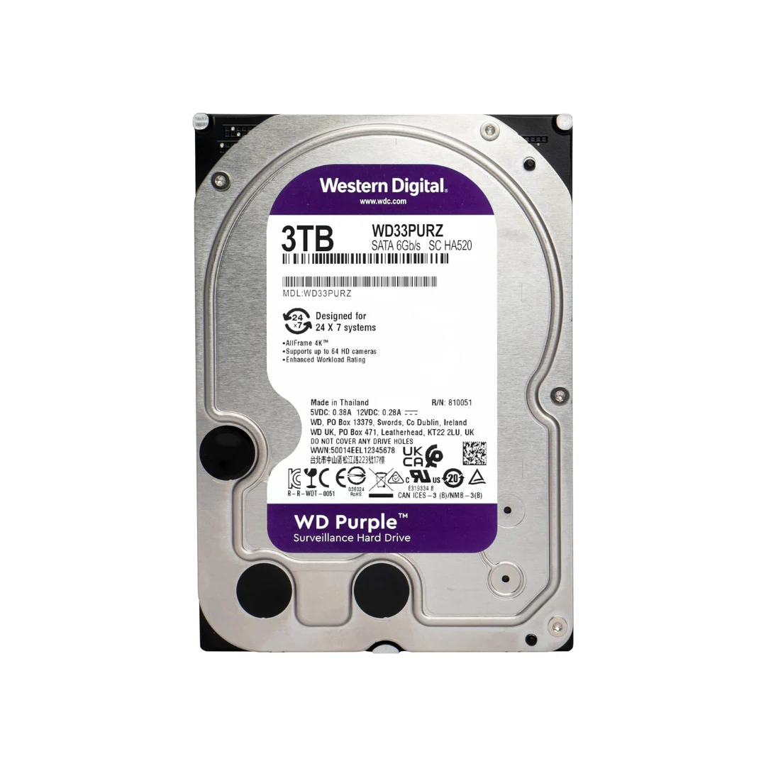 Western Digital WD Purple 3TB WD33PURZ (Surveillance) Hard Drive - Image 2