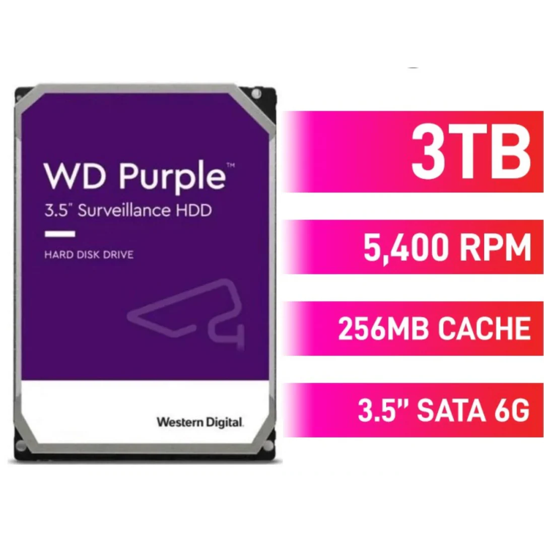 Western Digital WD Purple 3TB WD33PURZ (Surveillance) Hard Drive - Image 4