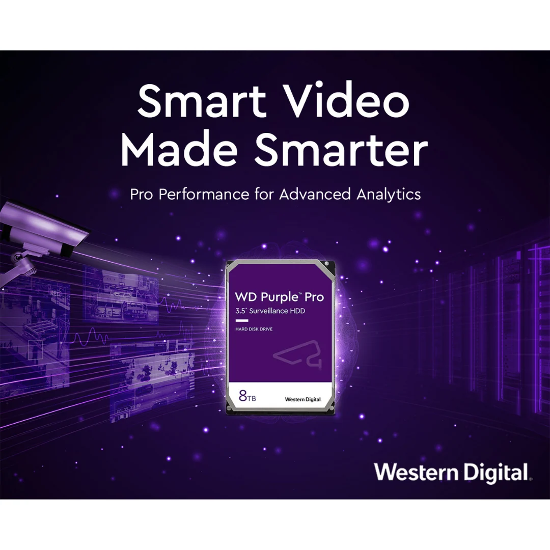 Western Digital WD Purple Pro 8TB WD8002PURP Surveillance Hard Drive - Image 3