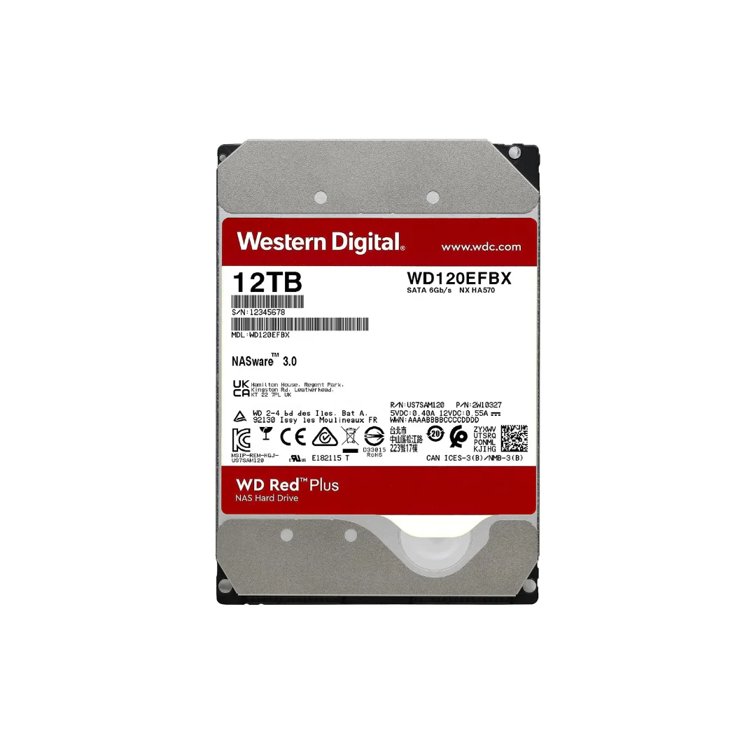 Western Digital WD Red Plus 12TB WD120EFBX NAS Hard Drive 3.5" (Pre Order) - Image 3