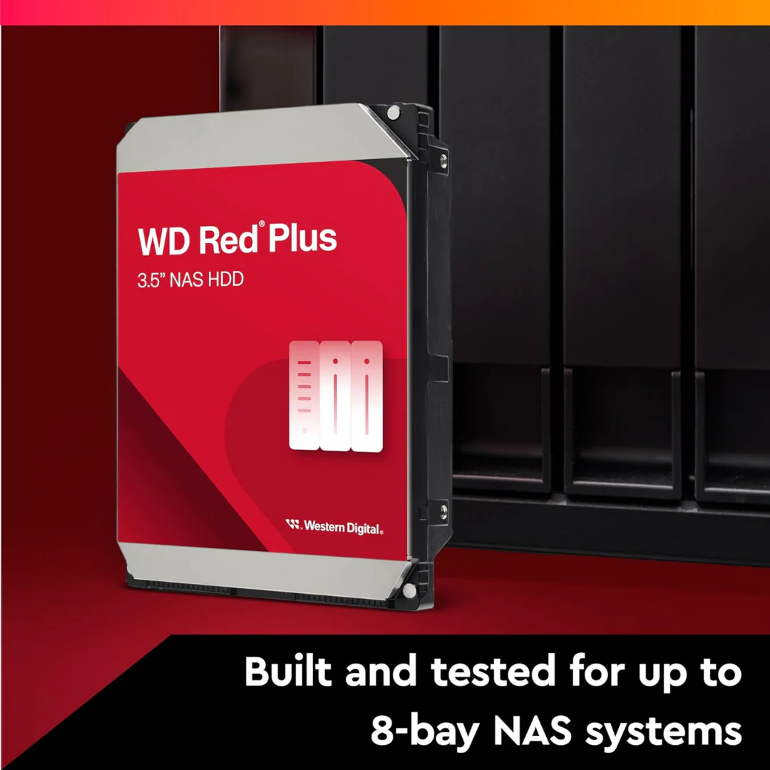 Western Digital WD Red Plus 8TB WD80EFPX NAS Hard Drive 3.5" - Image 2