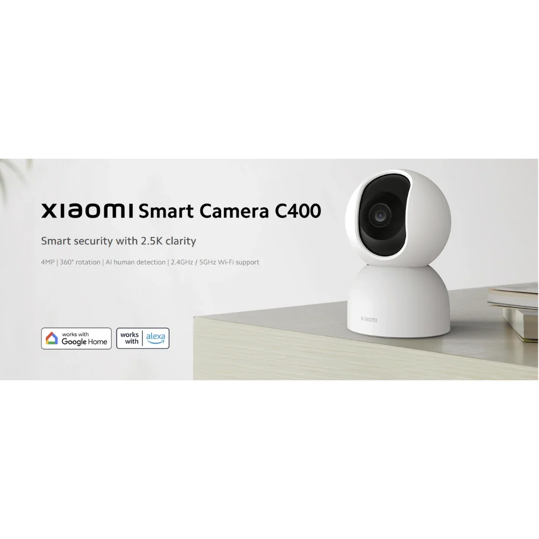 Xiaomi Smart Camera C400 4MP | 360° rotation | AI human detection | 2.4GHz / 5GHz Wi-Fi support - Image 4