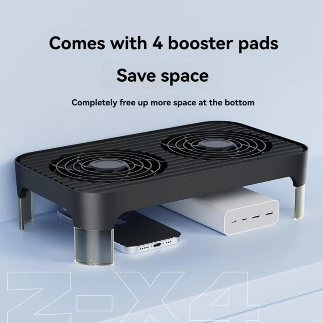 Z-X4 Router Cooler Quiet High Speed Cooling Pad 2X140mm Fan - Image 4