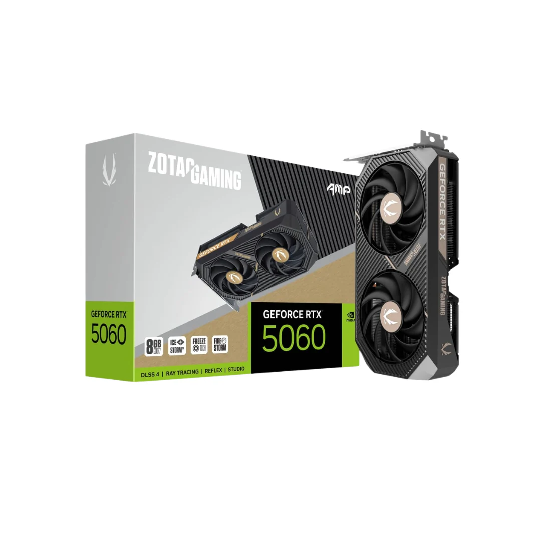 Zotac Gaming RTX 5060 AMP 8GB GDDR7 128Bit ZT-B50600F-10M Graphics Card