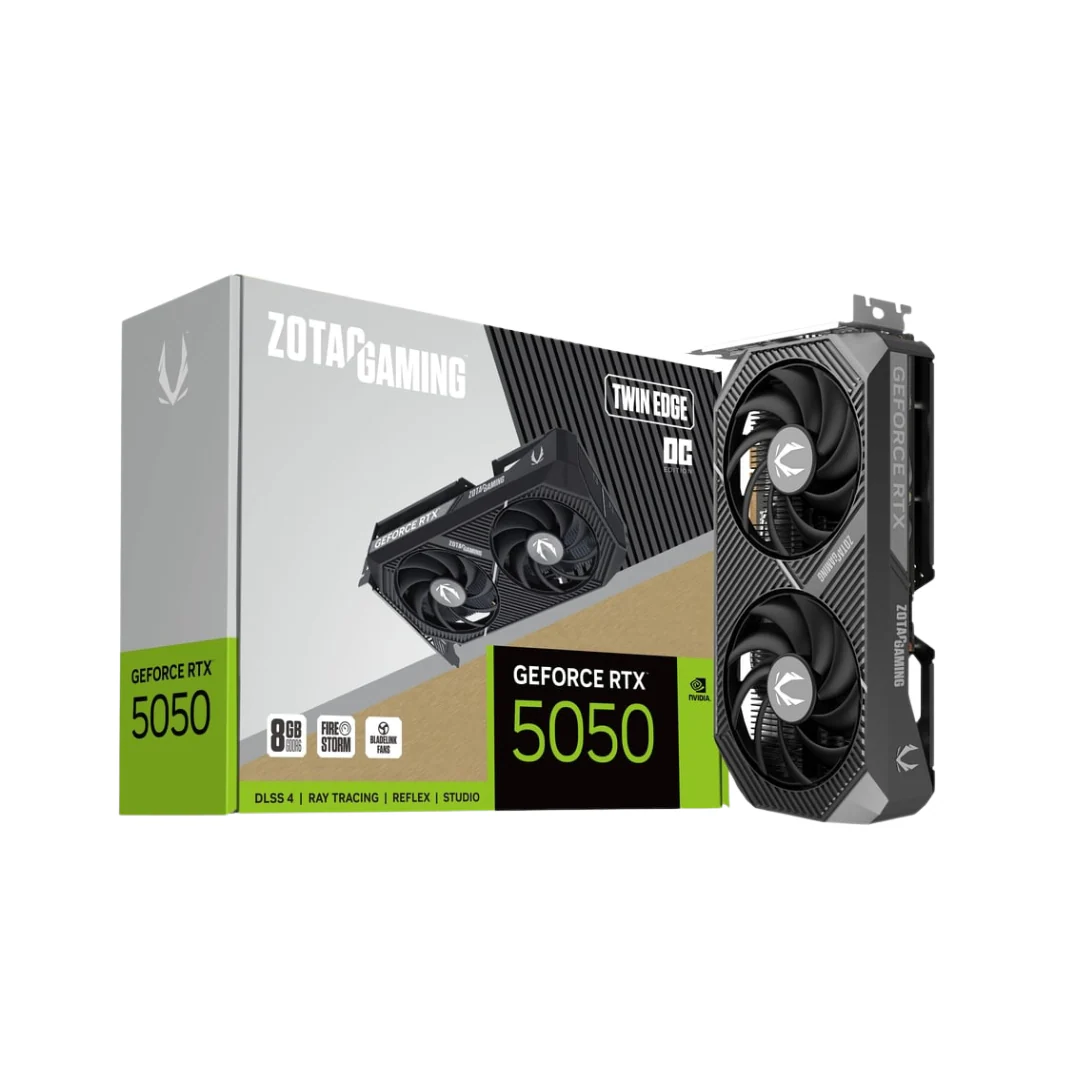 Zotac RTX 5050 Twin Edge OC 8GB GDDR6 ZT-B50500H-10M Graphics Card